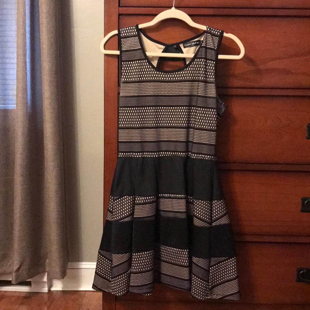 Black and Tan dress.